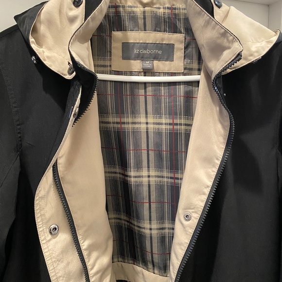 Liz Claireborne Black Rain Coat - Picture 3 of 3